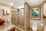 Upgraded walk-in shower, guest bathroom Newly renovated